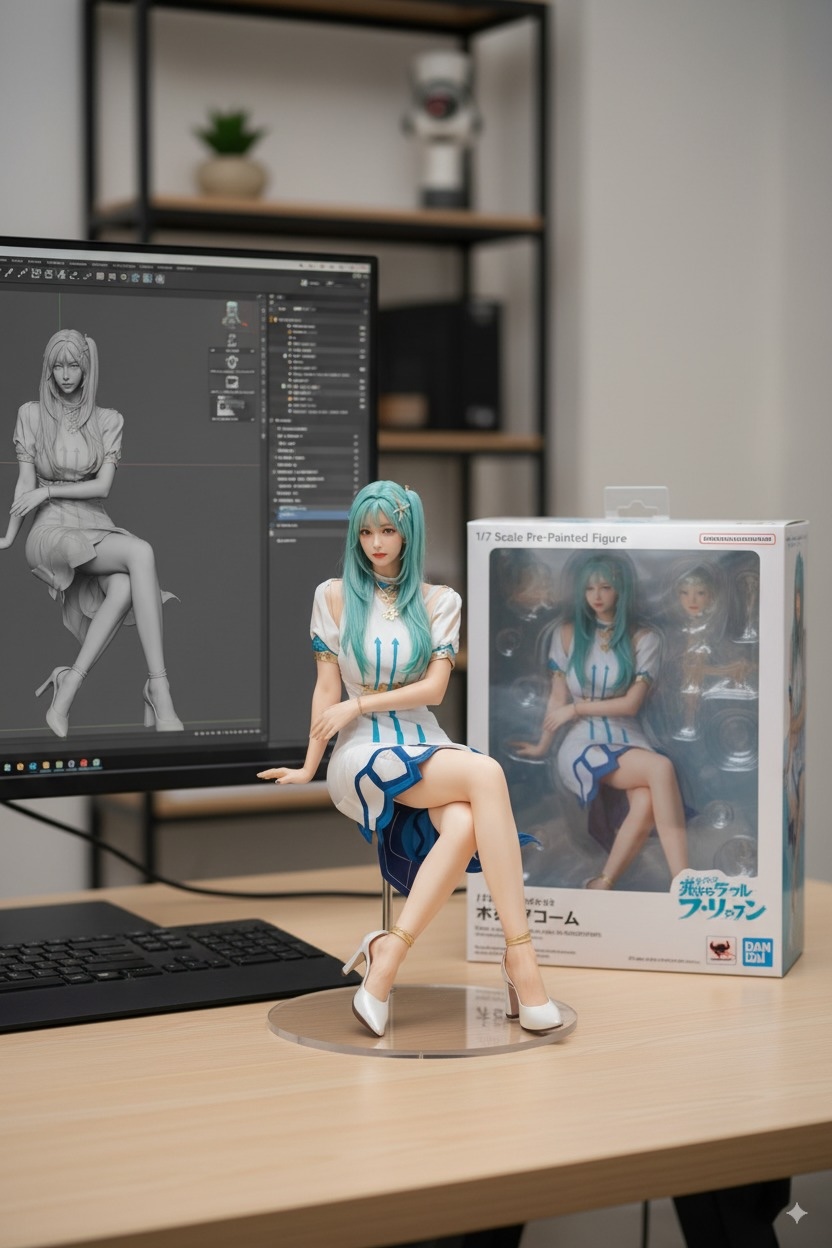 Nano Banana generated anime figure example 6