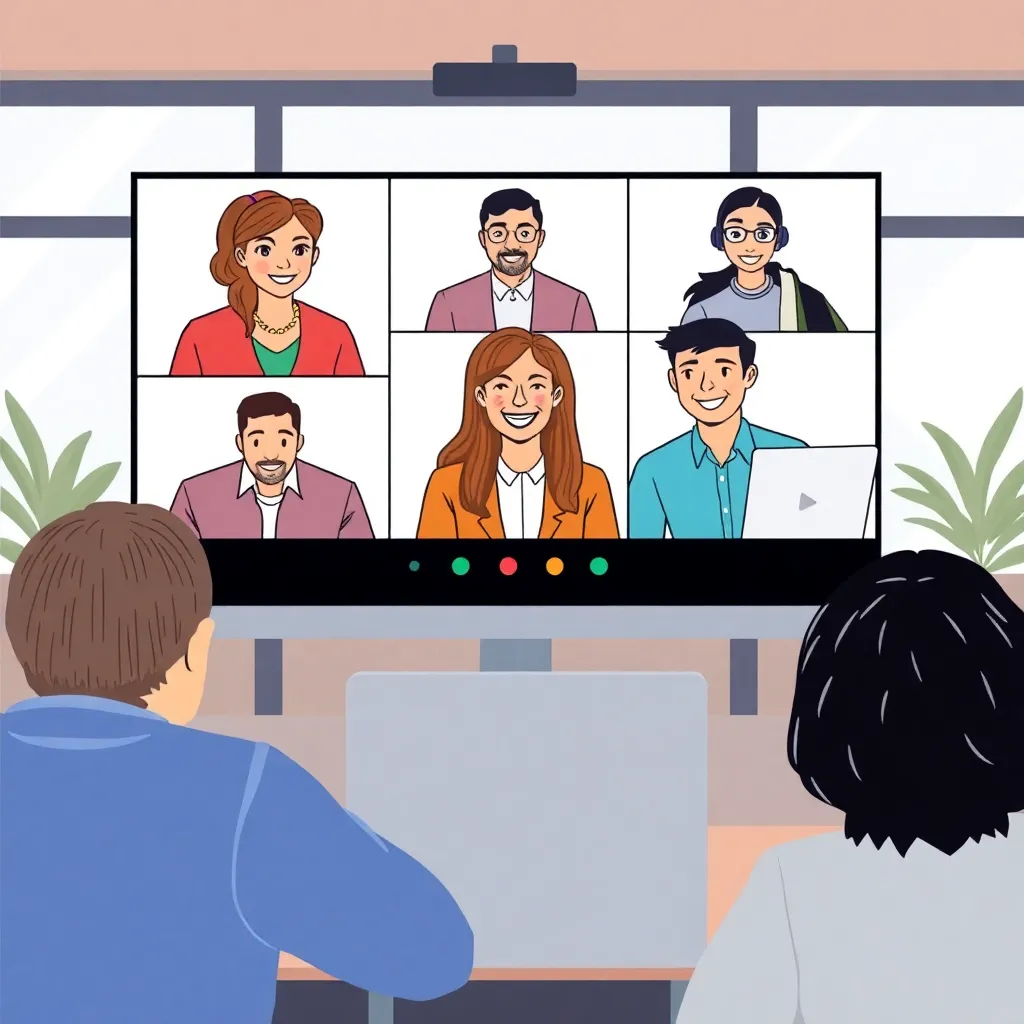 Remote team members engaging in virtual icebreaker games